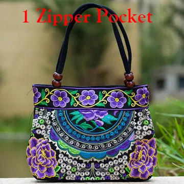 2016 Vintage National Ethnic Embroidery Bags Indian Boho Embroidered Shoulder Bag Brand Bags Logo Handbags Women Sac a Dos Femme