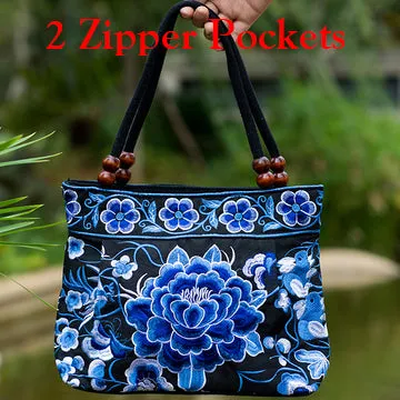 2016 Vintage National Ethnic Embroidery Bags Indian Boho Embroidered Shoulder Bag Brand Bags Logo Handbags Women Sac a Dos Femme