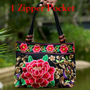 2016 Vintage National Ethnic Embroidery Bags Indian Boho Embroidered Shoulder Bag Brand Bags Logo Handbags Women Sac a Dos Femme