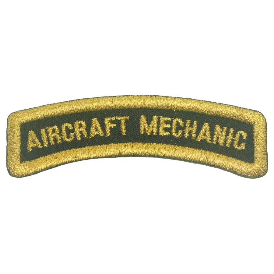 AIRCRAFT MECHANIC TAB - BLACK METALLIC GOLD