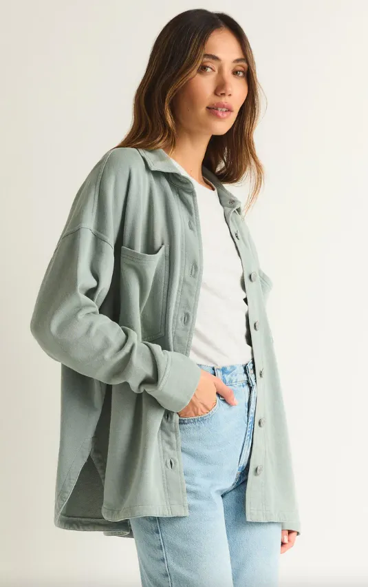 All Day Knit Jacket | Worn Jade