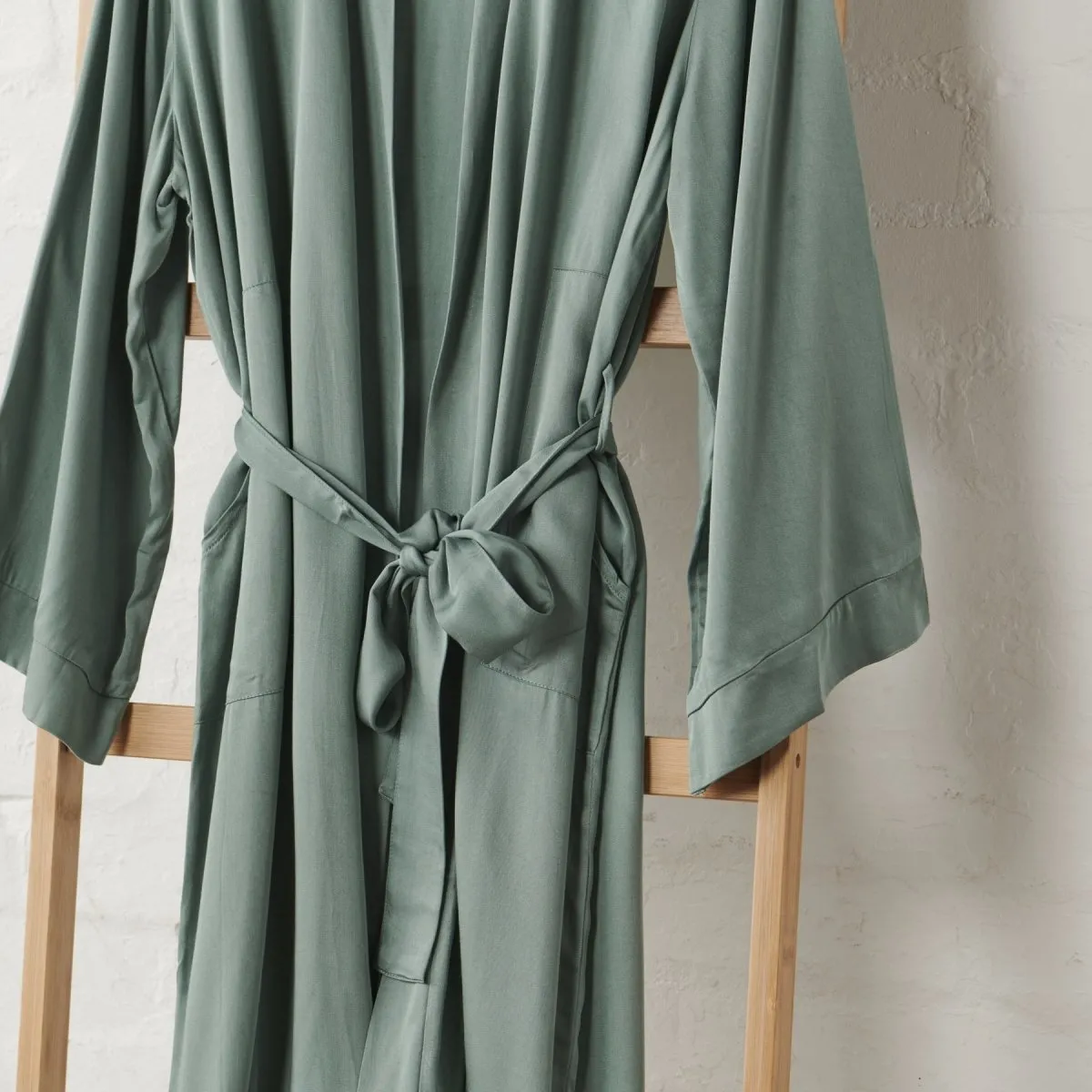 Bamboo Robe in Sage Green