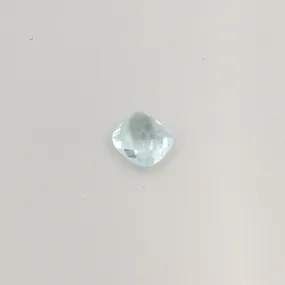 Cabochon, Ædelsten, Akvamarin Facetteret, 7,05 ct