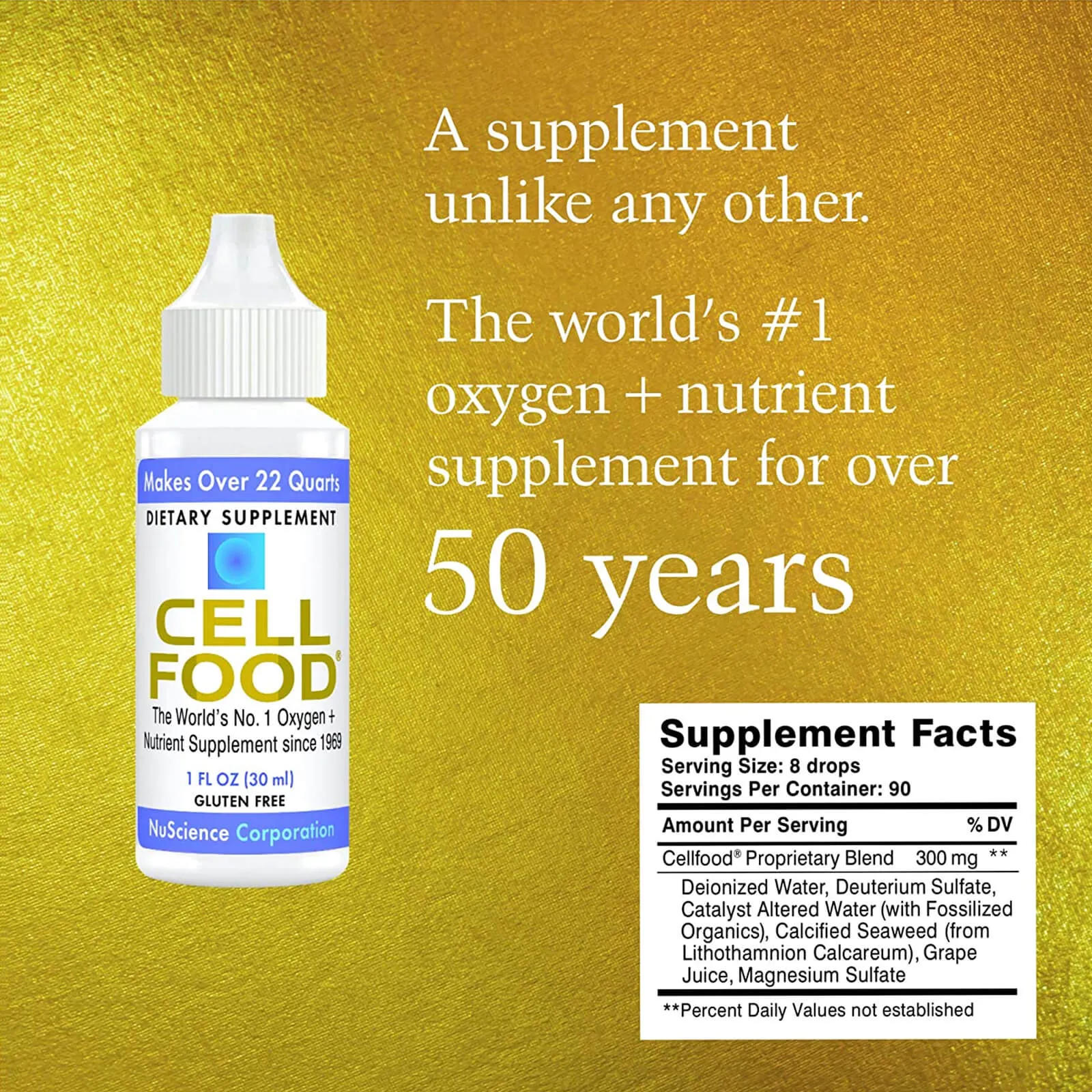 Cellfood Liquid Concentrate 1 oz   Free CellFood book by Lumina Health Oxygen Energy