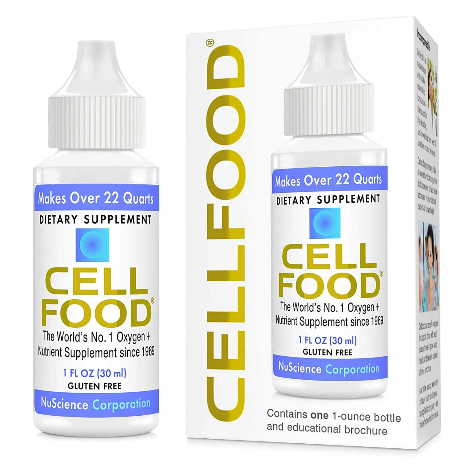 Cellfood Liquid Concentrate 1 oz   Free CellFood book by Lumina Health Oxygen Energy