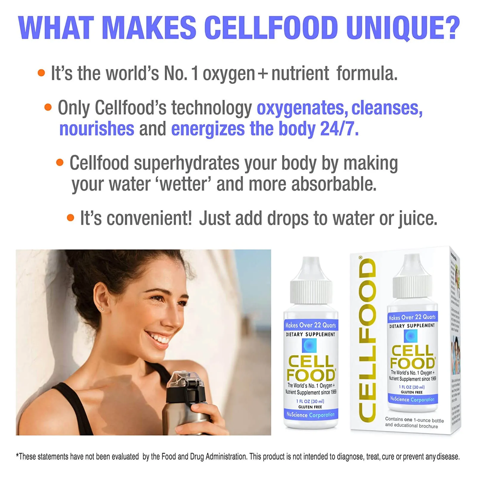 Cellfood Liquid Concentrate 1 oz   Free CellFood book by Lumina Health Oxygen Energy