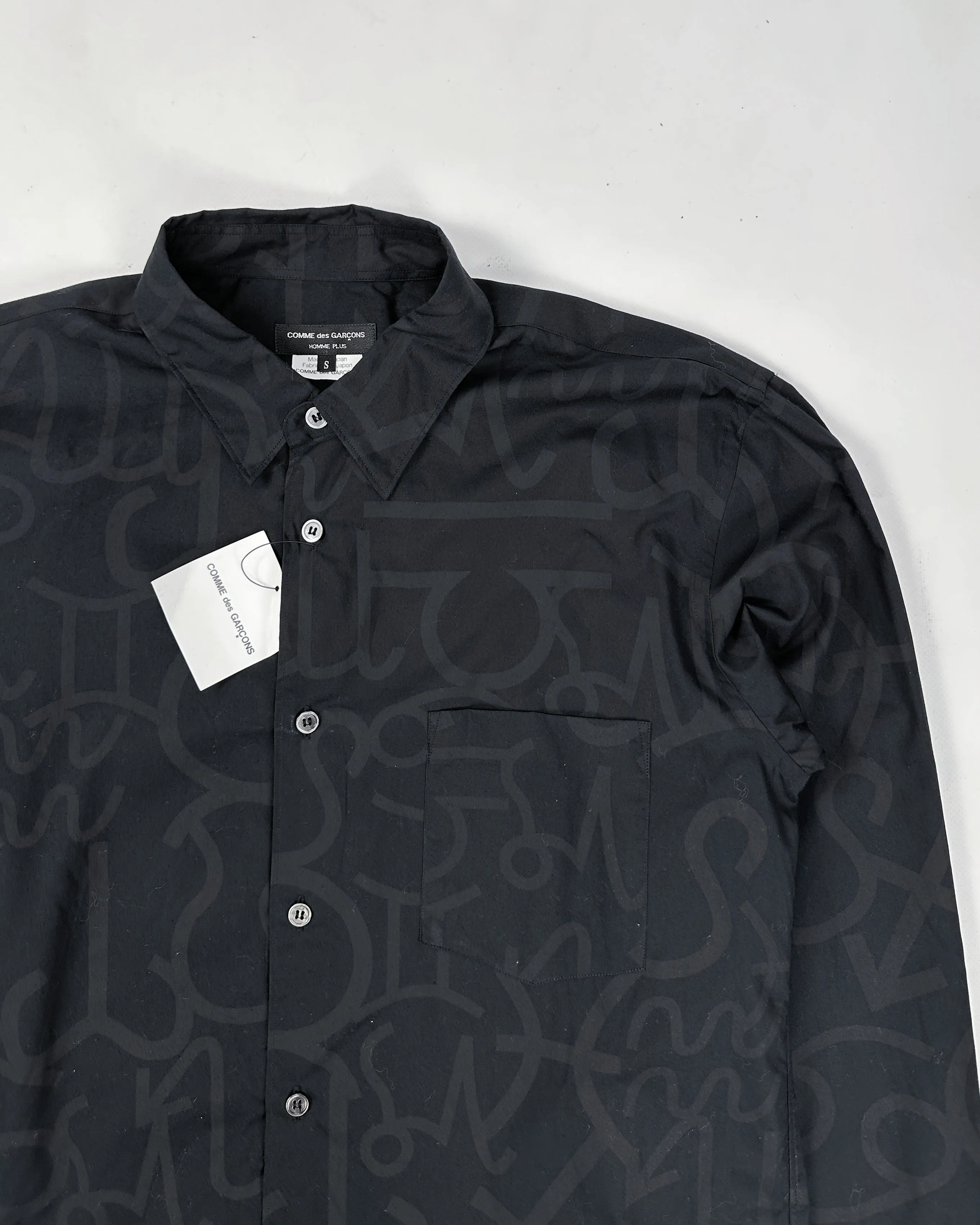 Comme des Garçons Homme Plus Black Printed Shirt 2012