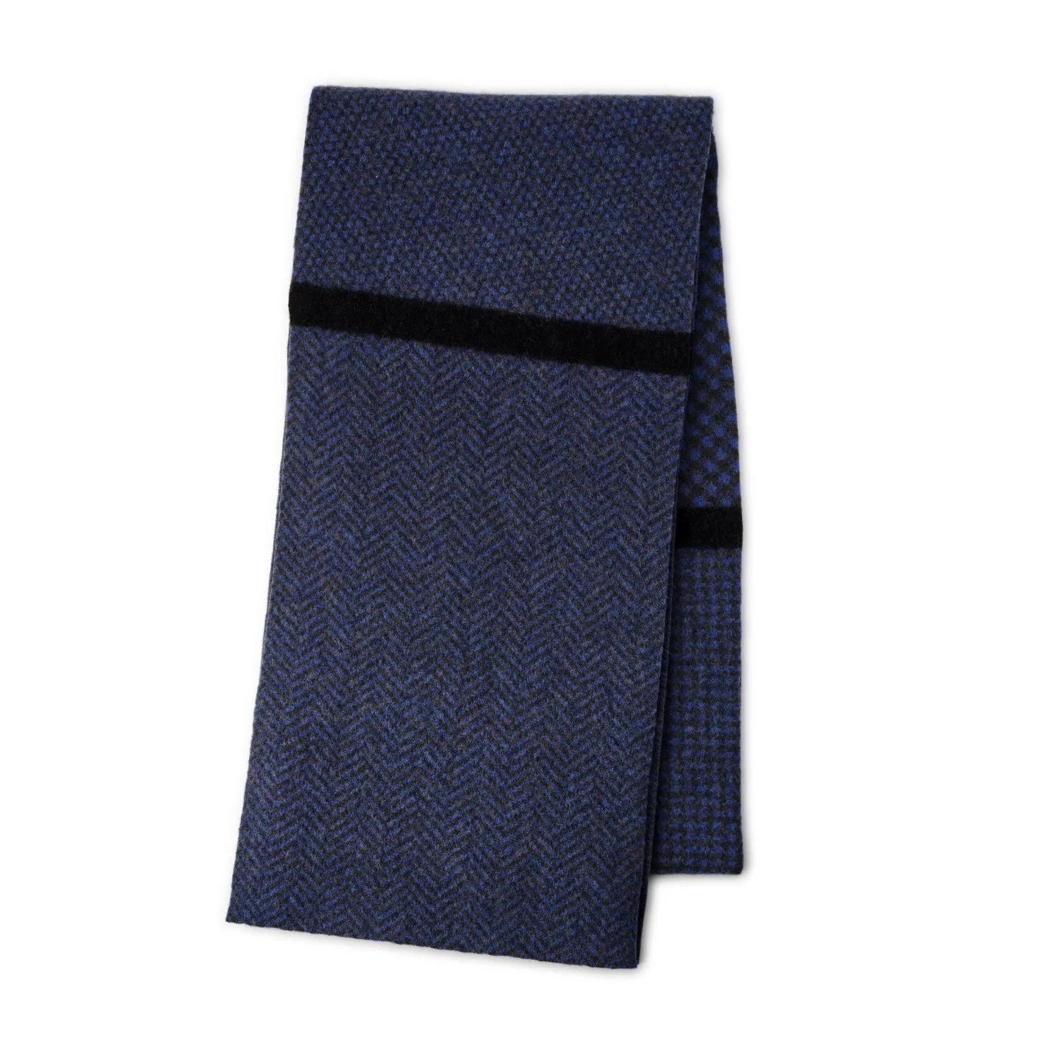 Herringbone Patterned Mens Scarf | Nairn | Lomond