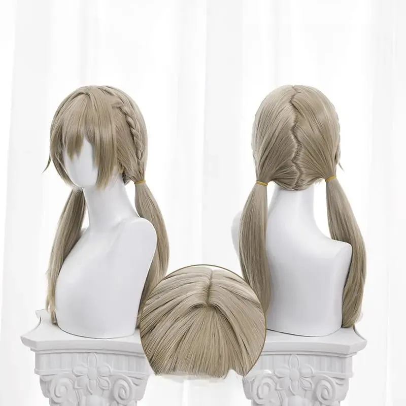 Honkai Star Rail Qingque Light Brown Cosplay Wig ON793