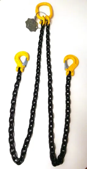 Lifting Chain Sling G8 6mm 2 Leg x 1m with Sling Hooks