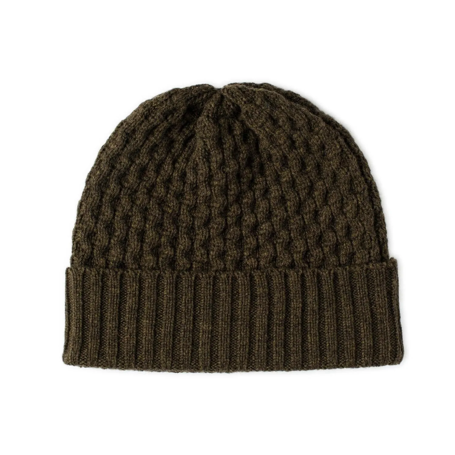 Lomond Lambswool Beanie - Aran Hat - Esk