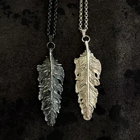 Raven Feather Necklace