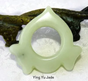 Sale-Jade Acupressure Stimulator Ring - Chinese Medicine