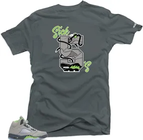 Shirt To Match Jordan 5 Green Bean-Sick 5's Tees