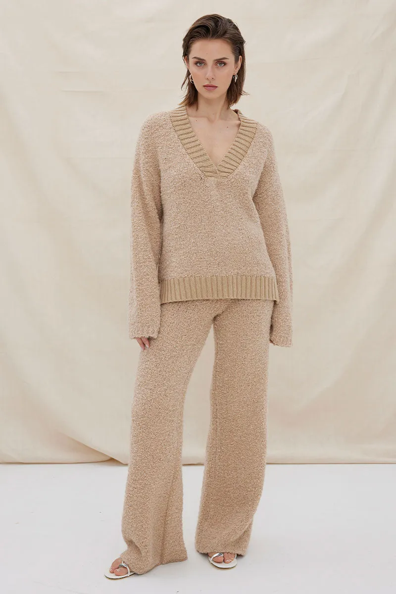 Sovere - Axis Knit Sweater in Mink