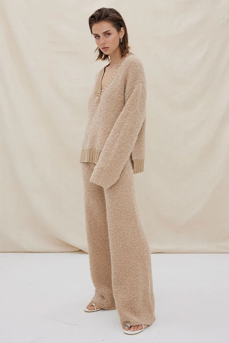 Sovere - Axis Knit Sweater in Mink