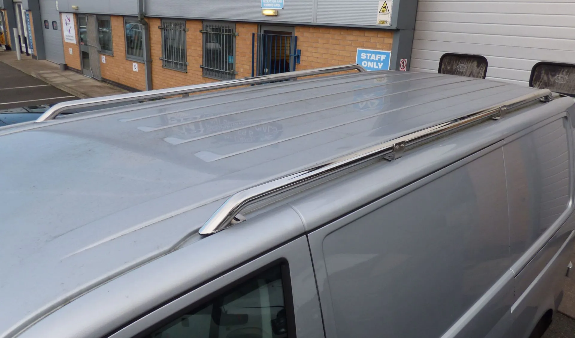 Stainless Steel OE Style Roof Rails for the Volkswagen Transporter T5 SWB