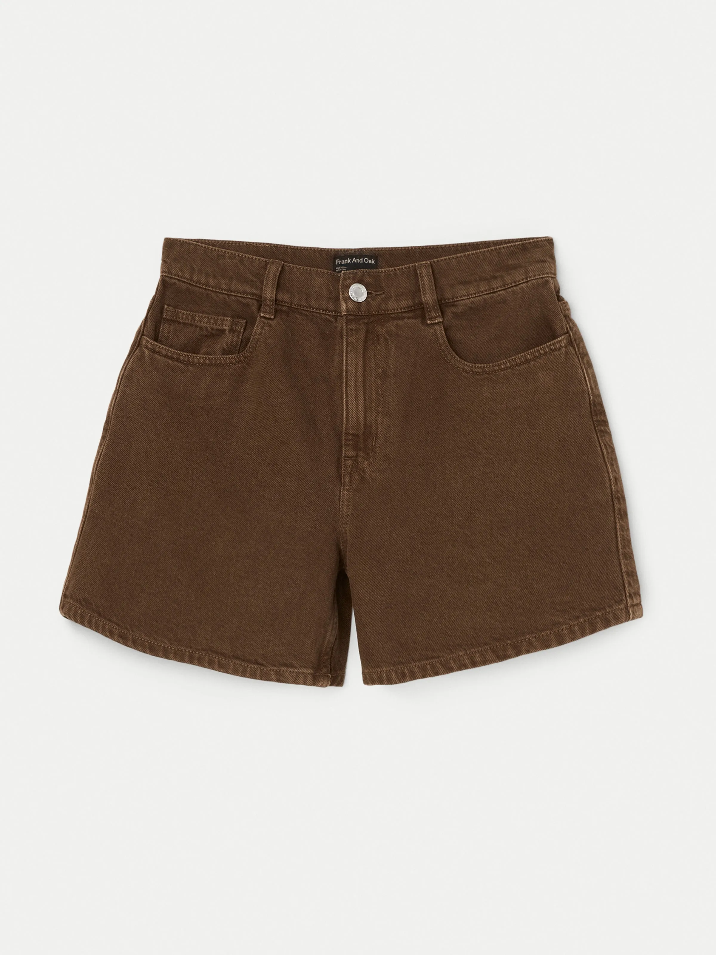 The Courtney Loose Denim Short in Sepia